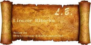 Linczer Bíborka névjegykártya